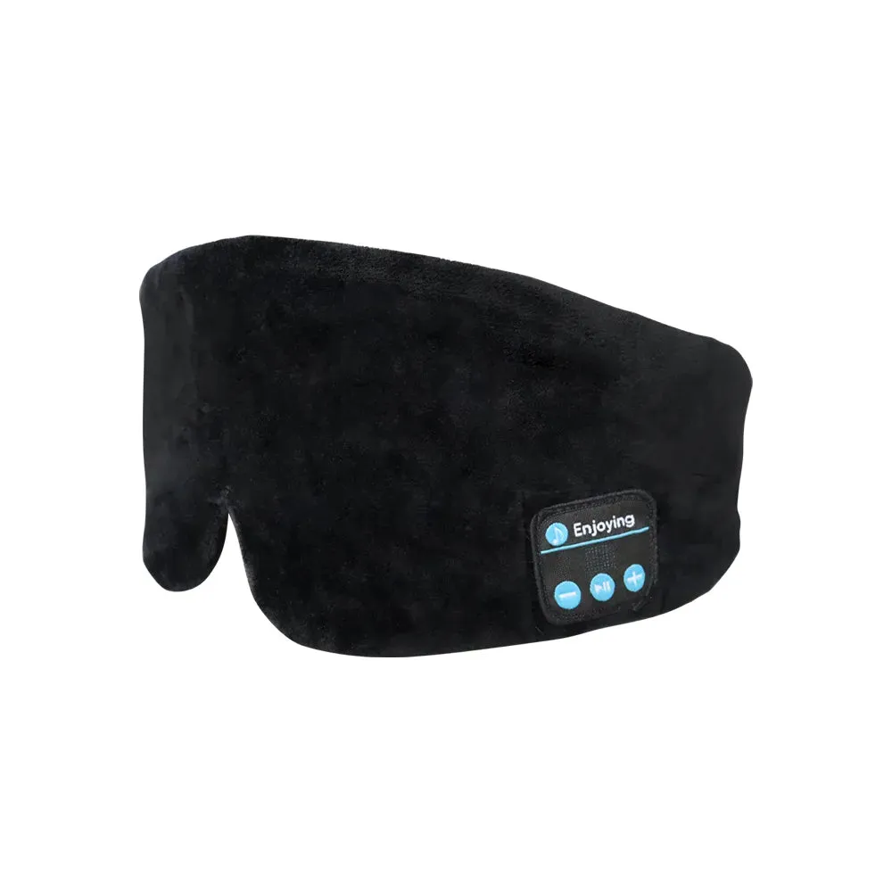 Soft Wireless Bluetooth Sleeping Mask w/Earphones for Music Meditation