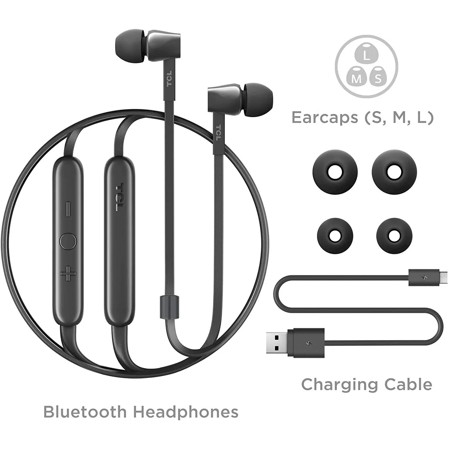 TCL MTRO100BT Wireless in-Ear Earbuds Noise Isolating Bluetooth Headphones (Refurbished)