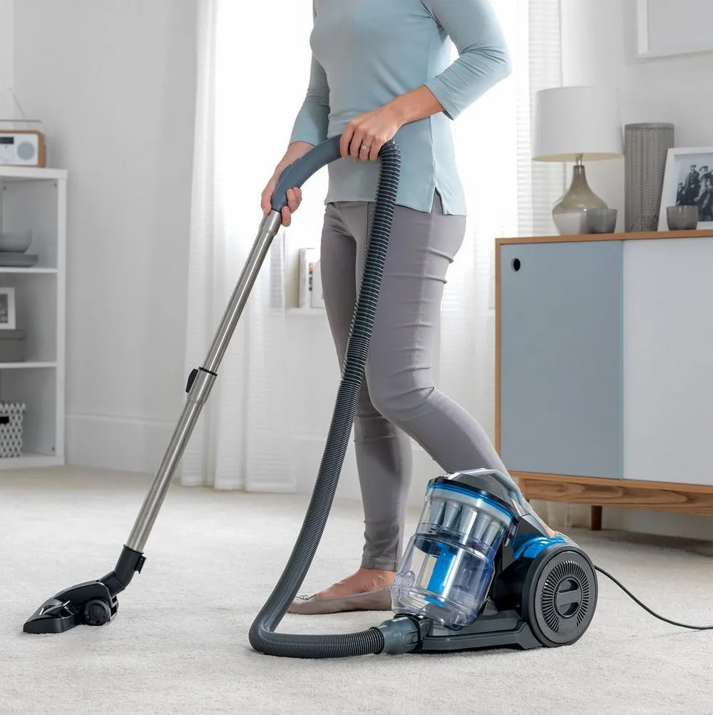 Vax CCQSASV1P1 Air Stretch Pet Vacuum Cleaner Grey and Blue