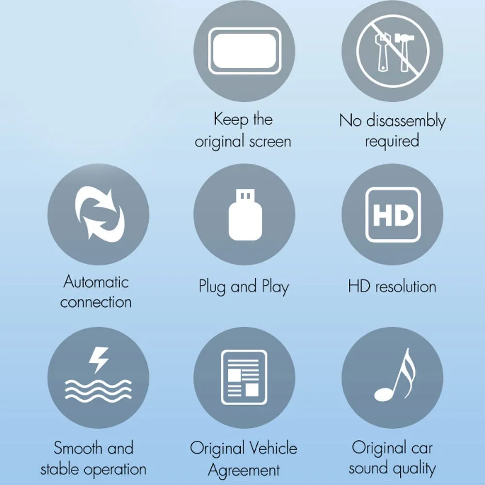 Wireless Adapter Compatible For CarPlay Wire Control To Wireless
