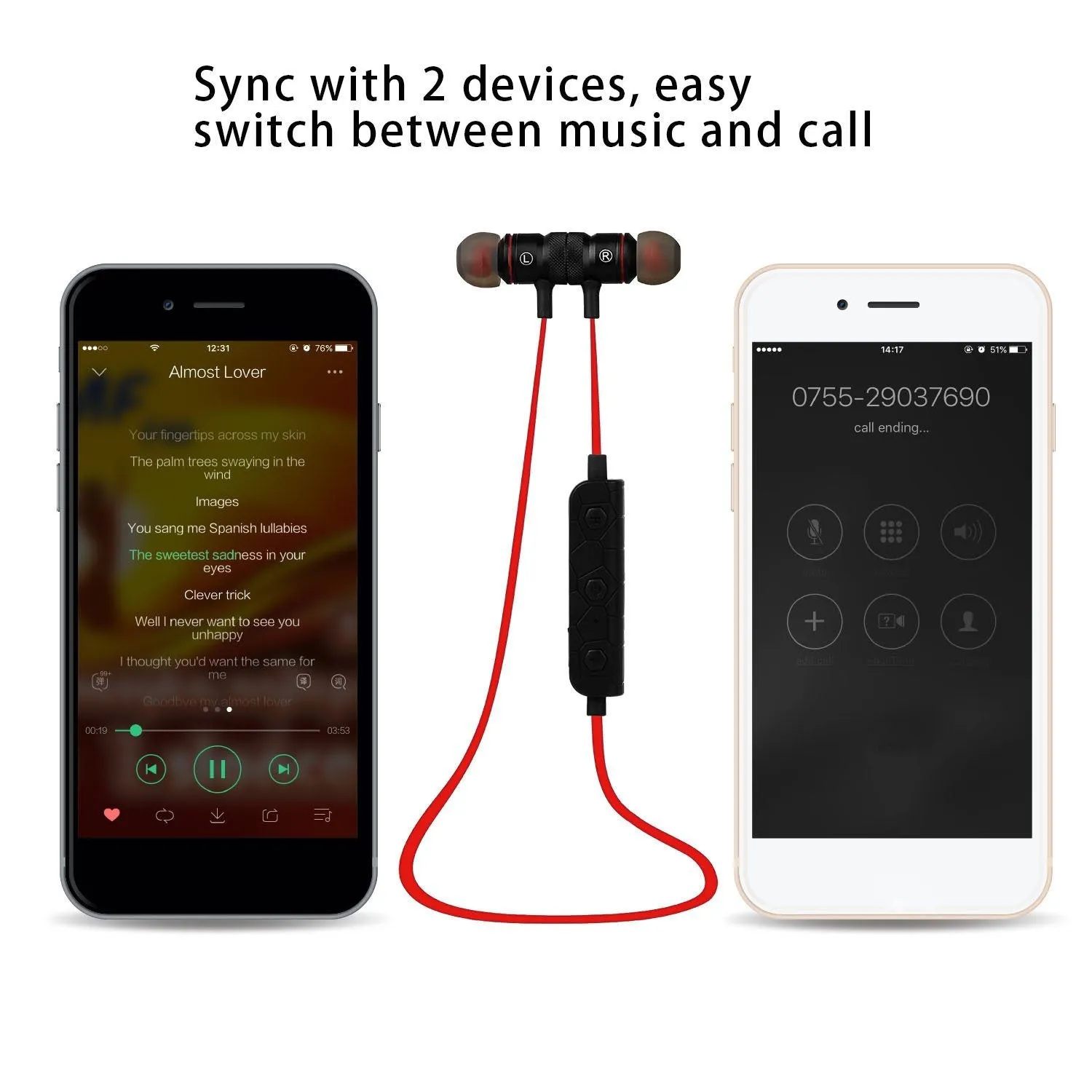 Wireless Smart Sports Stereo Earbuds