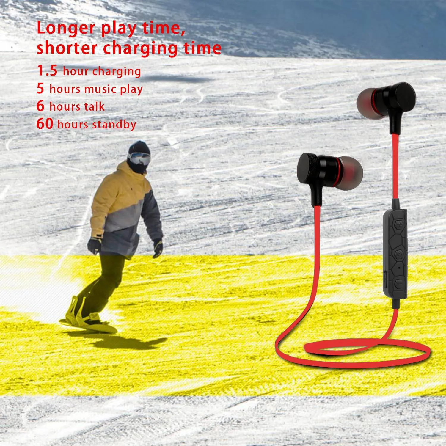 Wireless Smart Sports Stereo Earbuds
