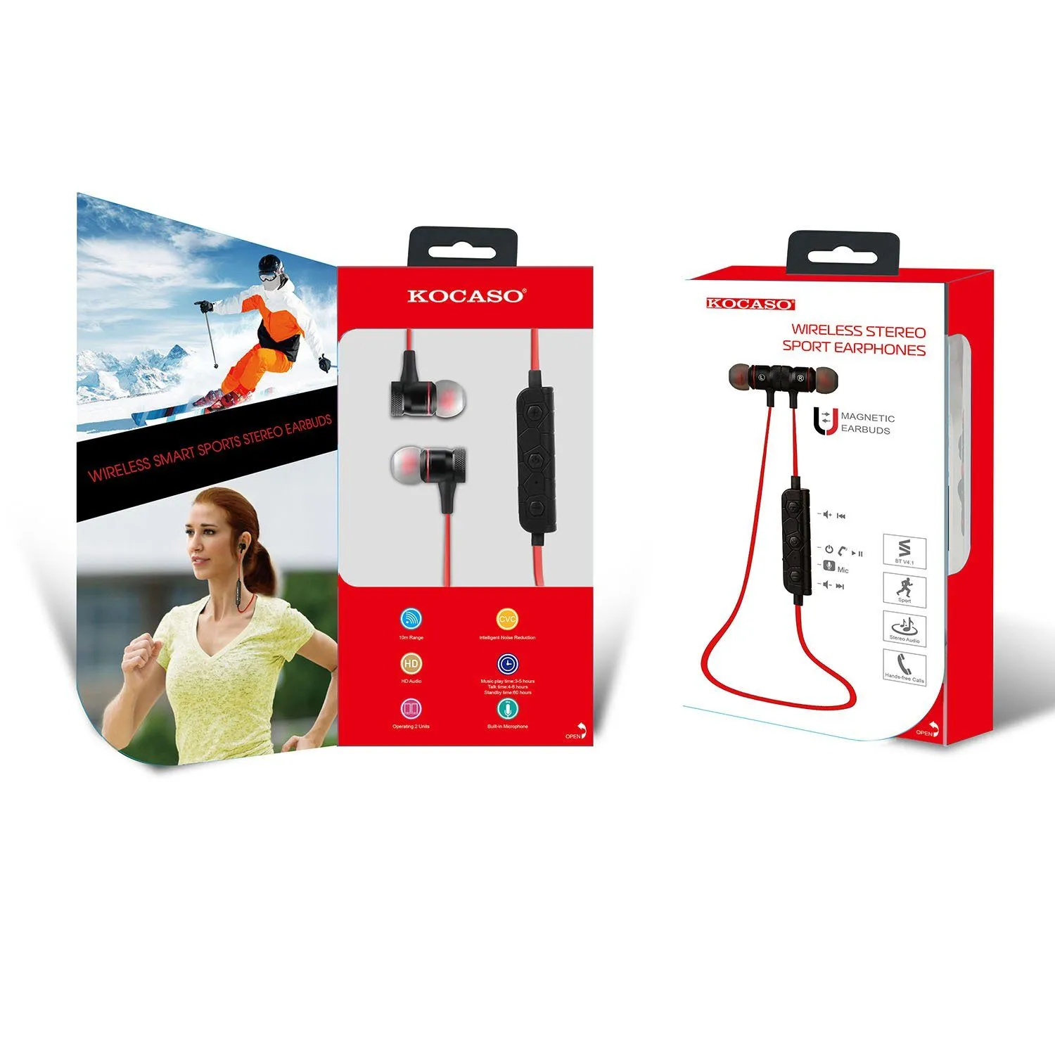 Wireless Smart Sports Stereo Earbuds