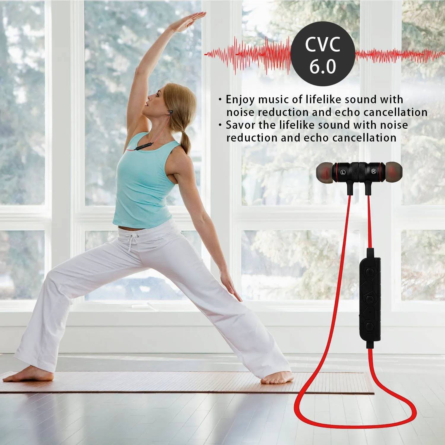 Wireless Smart Sports Stereo Earbuds
