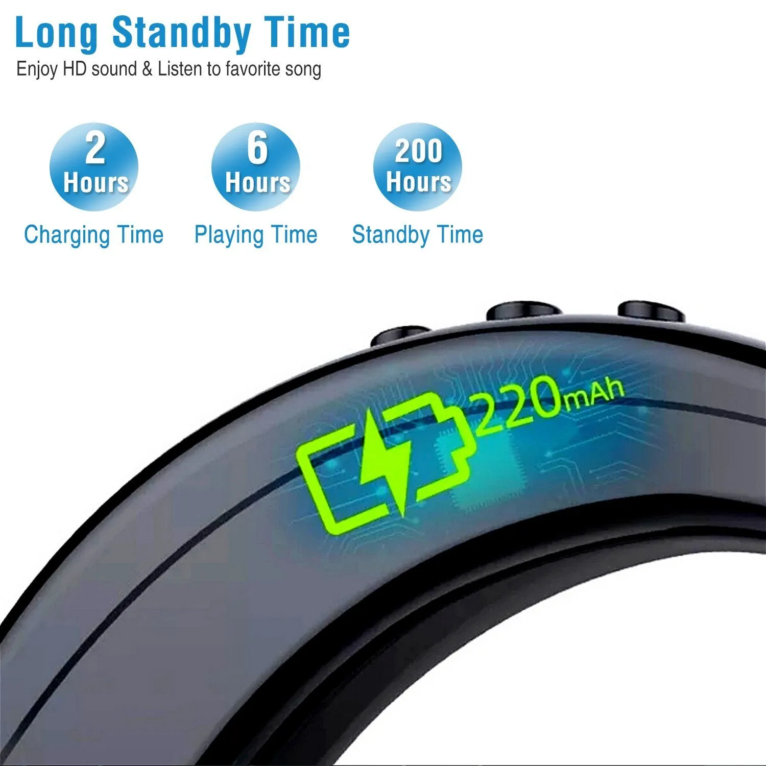 Wireless V5.0 Earpiece Noise Cancelling Driving Earbud
