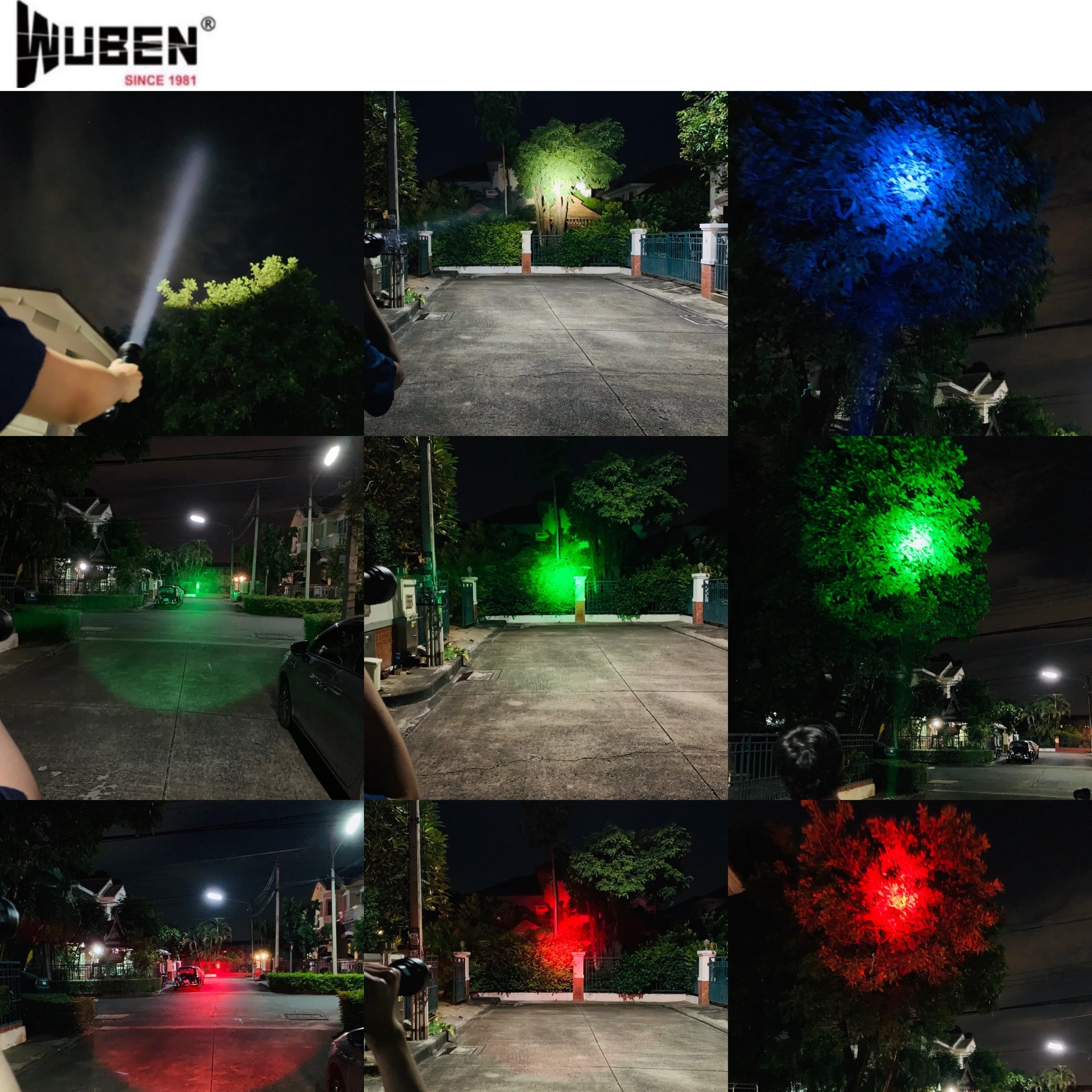 WUBEN H8 1800LMS 250000CD 1000M Tactical Flashlight