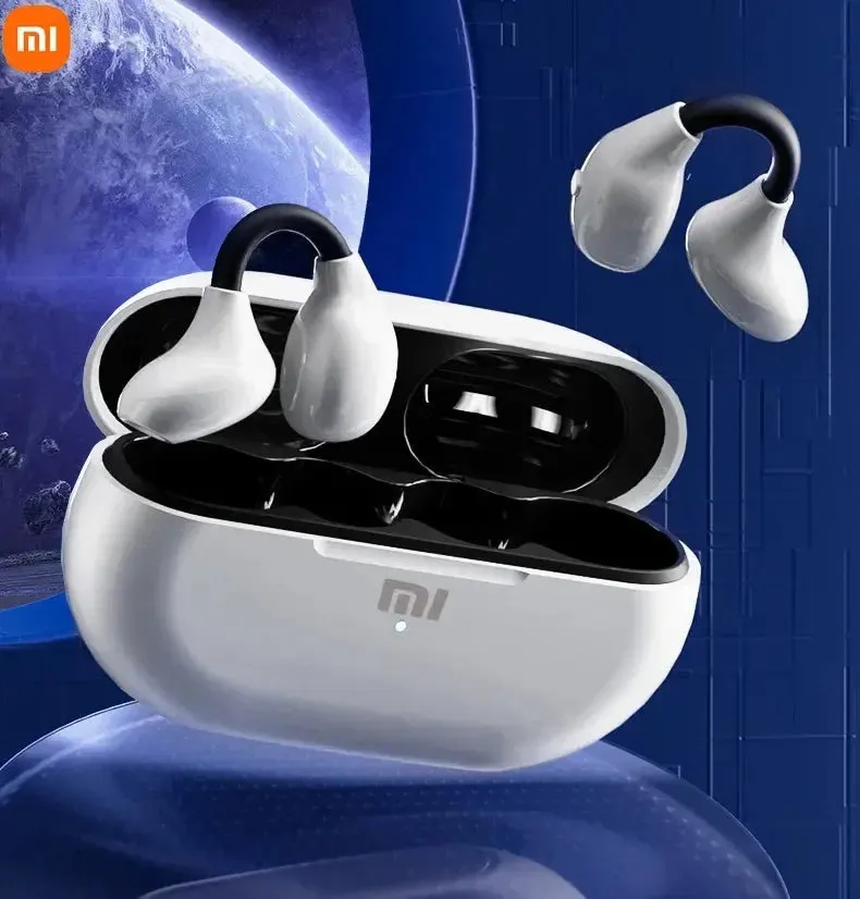 Xiaomi Wireless Earphones Ear Clip Bluetooth5.3 Headphones Earring Sports Bone Conduction Earbuds Waterproof Headset with Mic